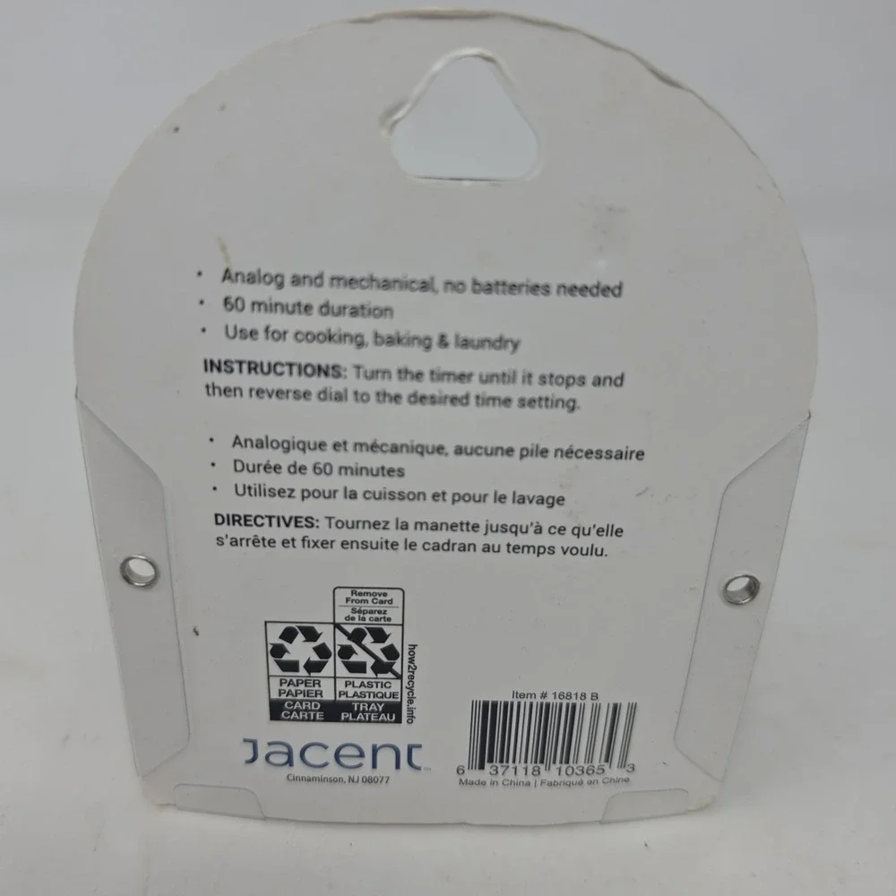 Culinary Elements Ladybug Kitchen Timer Mechanical 60-Minute Timer Analog. L